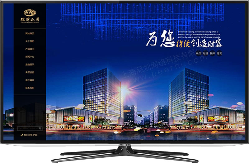 理财公司网站建设案例